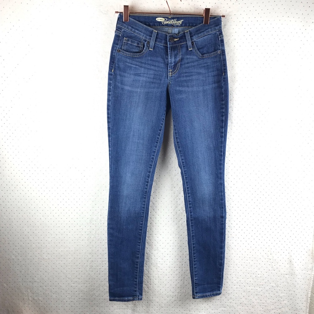 Old navy ‘sweetheart’ blue skinny jeans women’s size 00